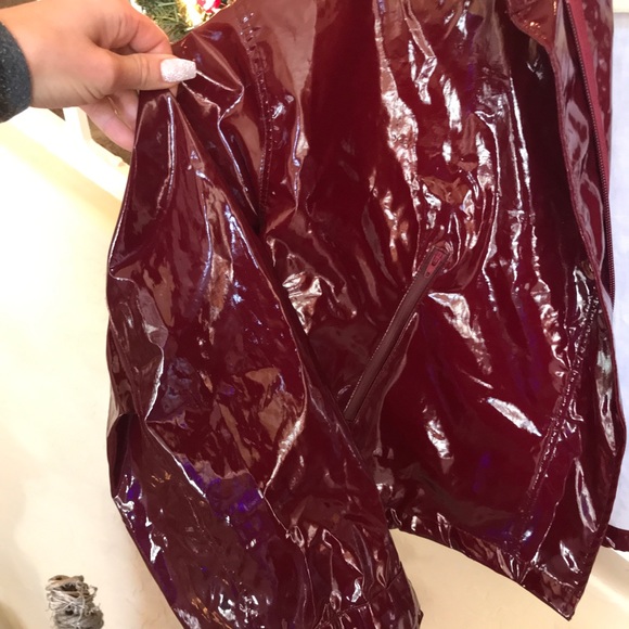 3.1 Phillip Lim Cropped Vinyl Jacket - Picture 5 of 8